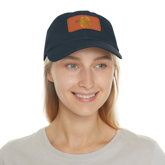 Dad Hat with Leather Patch (Rectangle) - Emotional by Vante