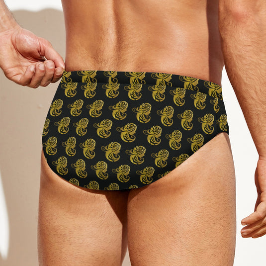 All-over print Men'S Drawstring Swim Briefs