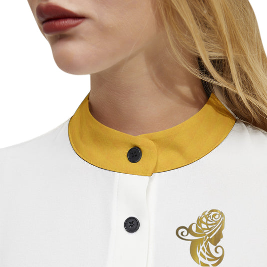Long Sleeve Button Up Casual Shirt Top - Emotional by Vante