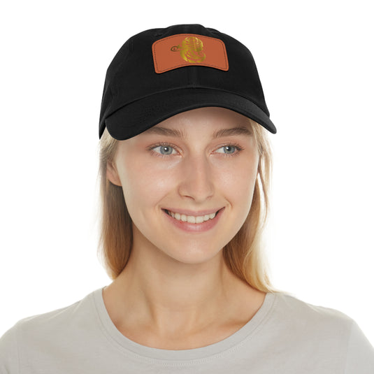 Dad Hat with Leather Patch (Rectangle) - Emotional by Vante