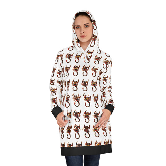 Chic Women's Hoodie Dress with Unique Pattern, Cozy Lounge Wear, Casual Everyday Style, Perfect for Fall Fashion, Great Gift Idea