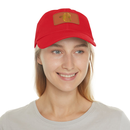 Dad Hat with Leather Patch (Rectangle) - Emotional by Vante