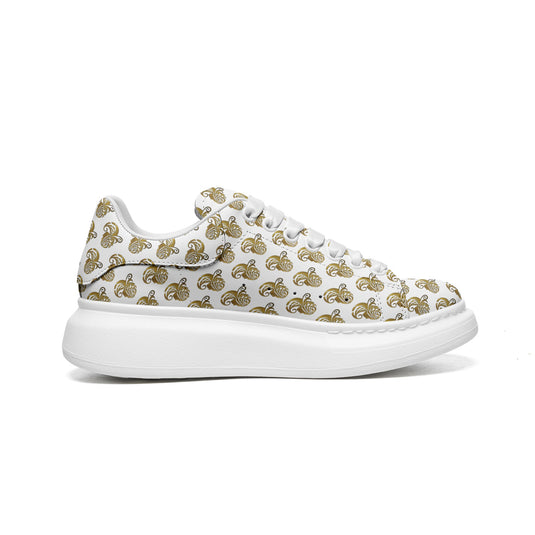 Unisex Non Slip Lace Up Leather Sneakers - Emotional by Vante