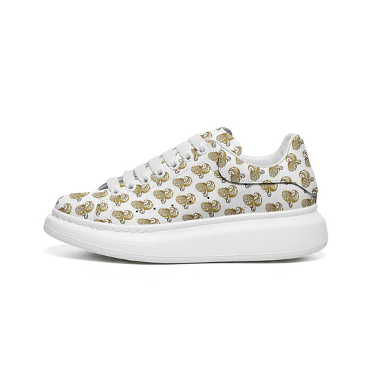 Unisex Non Slip Lace Up Leather Sneakers - Emotional by Vante