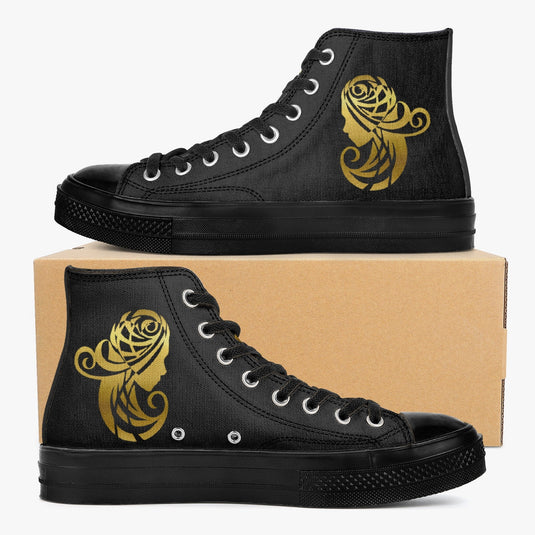 E.B.V. High-Top Canvas Sneakers - Emotional by Vante