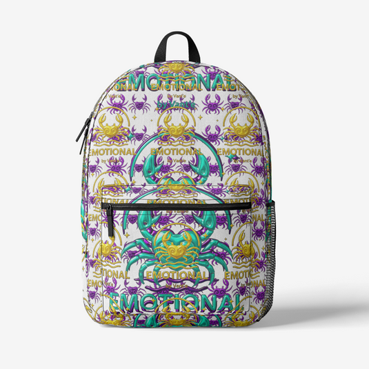 Retro Colorful Print Trendy Backpack - Emotional by Vante