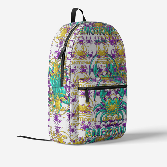 Retro Colorful Print Trendy Backpack - Emotional by Vante