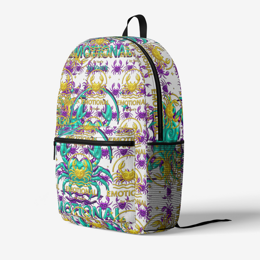 Retro Colorful Print Trendy Backpack - Emotional by Vante