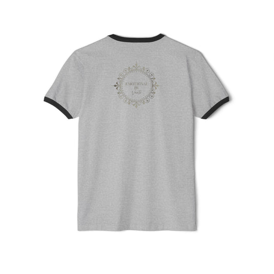 Unisex Cotton Ringer Tee Shirt - Emotional by Vante