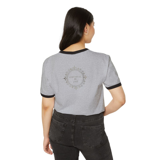 Unisex Cotton Ringer Tee Shirt - Emotional by Vante