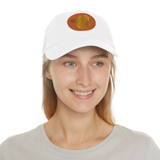 Dad Hat with Leather Patch (Round) - Emotional by Vante