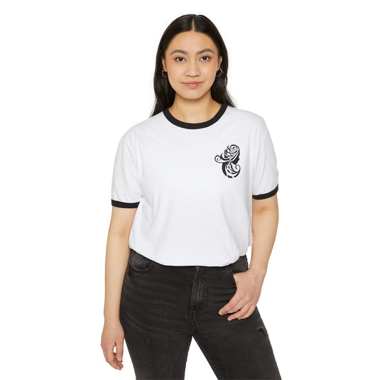 Unisex Cotton Ringer Tee Shirt - Emotional by Vante