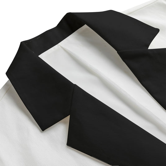 All-Over Print Men's Casual Flat Lapel Collar Blazer | 245GSM Cotton