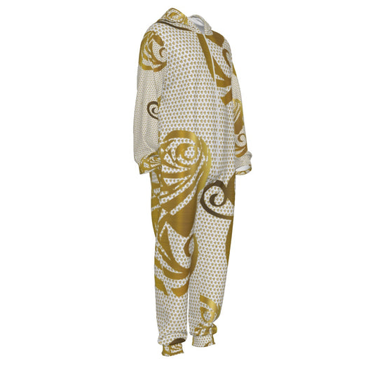 All-Over Print Unisex Thickened Home Jumpsuit