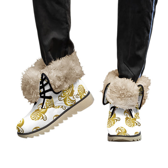 All-Over Print Women's Plush Boots