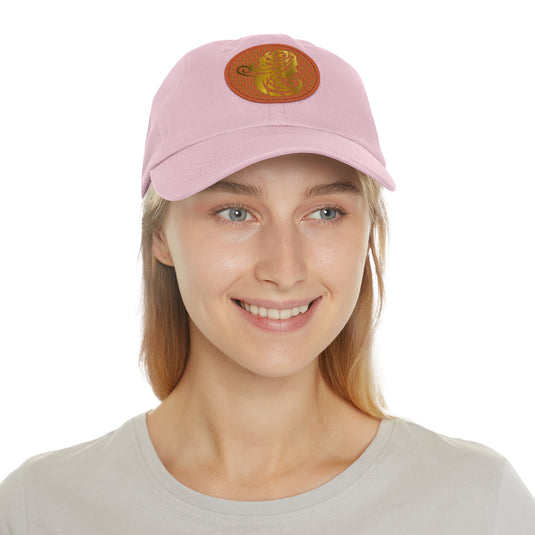 Dad Hat with Leather Patch (Round) - Emotional by Vante