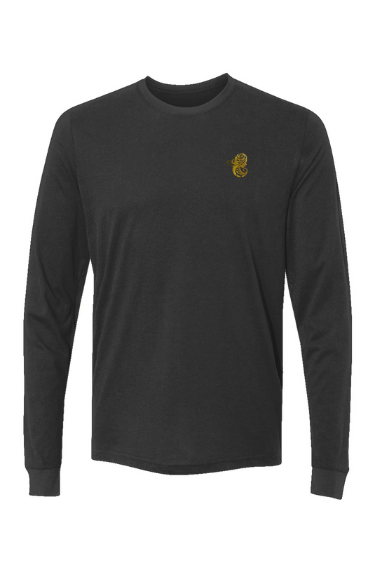 Sueded Long Sleeve Crew