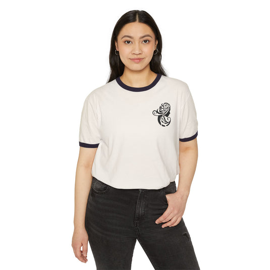 Unisex Cotton Ringer Tee Shirt - Emotional by Vante