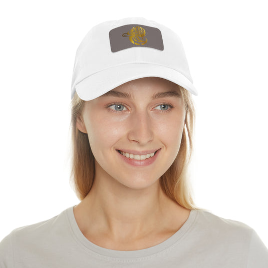 Dad Hat with Leather Patch (Rectangle) - Emotional by Vante