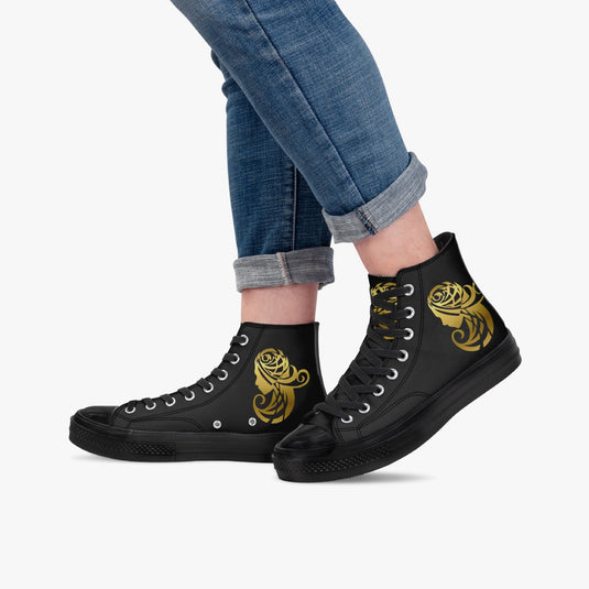 E.B.V. High-Top Canvas Sneakers - Emotional by Vante