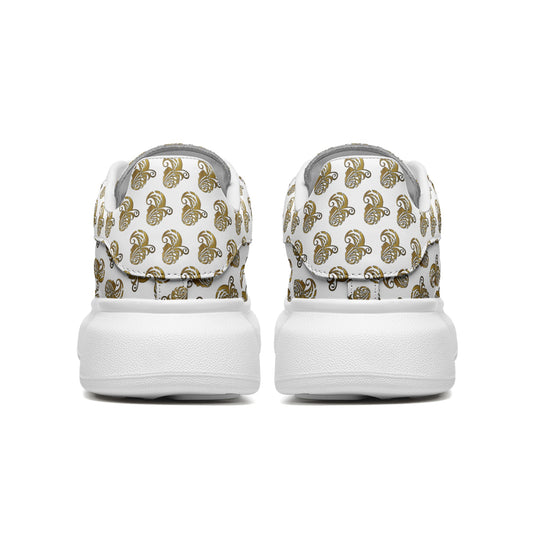 Unisex Non Slip Lace Up Leather Sneakers - Emotional by Vante